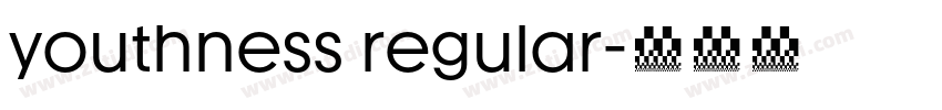 youthness regular字体转换